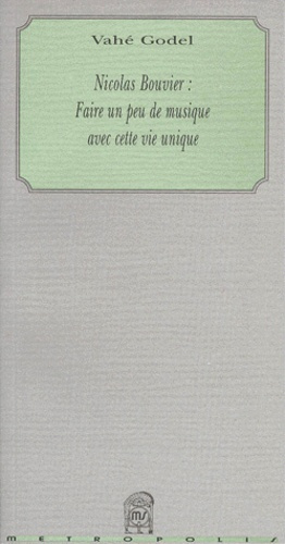 Emprunter NICOLAS BOUVIER : 