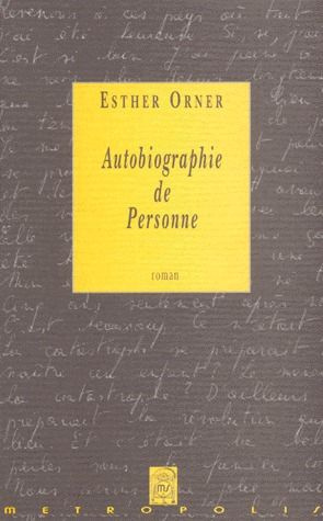 Emprunter Autobiographie de personne livre