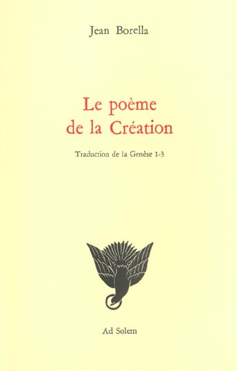 Emprunter Le poème de la Création. Traduction de la Genèse 1-3 livre