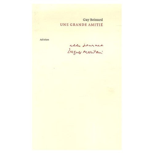 Emprunter Une grande amitié. Charles Journet - Jacques Maritain livre