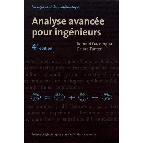 Emprunter Analyse avancée pour ingénieurs. 4e édition livre