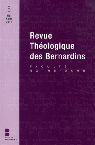 Emprunter REVUE THEOLOGIQUE DES BERNARDINS N8 livre