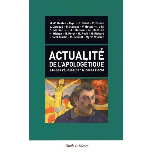 Emprunter L ACTUALITE DE L'APOLOGETIQUE livre