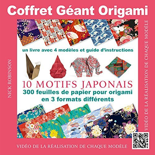 Emprunter Coffret géant origami. Contient : un livre de modèles et 300 feuilles de papier origami à motifs jap livre