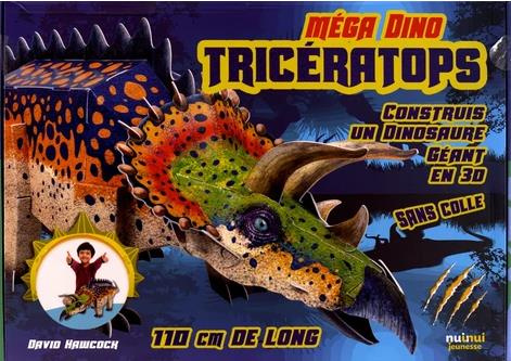 Emprunter Méga dino Tricératops. Construis un dinosaure géant en 3D sans colle, 110 cm de long livre