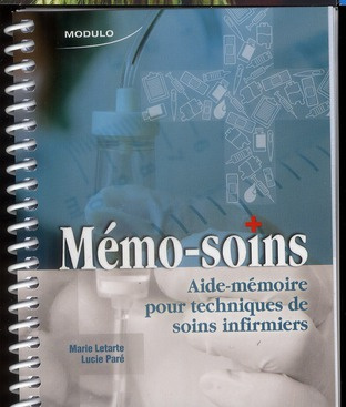 Emprunter Mémo-soins. Aide-mémoire pour techniques de soins infirmiers livre