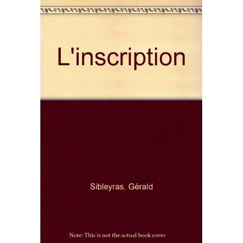 Emprunter L'inscription livre