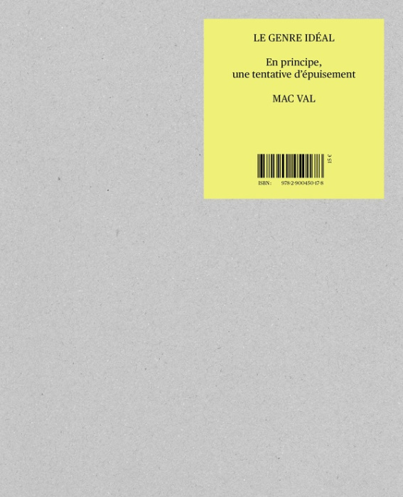 Emprunter Le genre idéal. En principe, une tentative d'épuisement livre