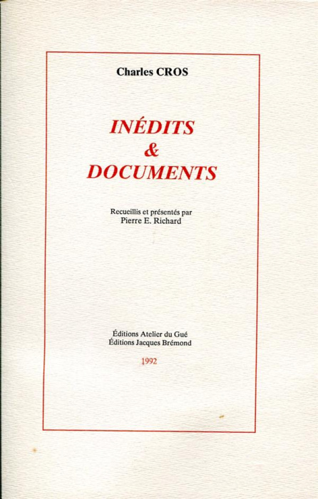 Emprunter INEDITS ET DOCUMENTS livre