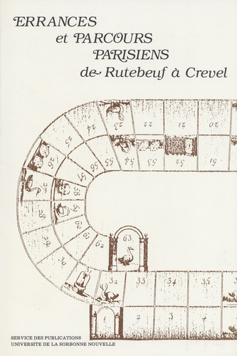 Emprunter Errances et parcours parisiens de Rutebeuf à Crevel livre