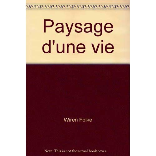 Emprunter PAYSAGE D'UNE VIE livre