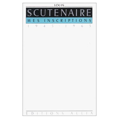 Emprunter MES INSCRIPTIONS 1945-1963 livre