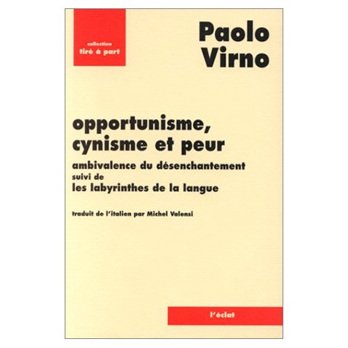 Emprunter OPPORTUNISME, CYNISME ET PEUR livre