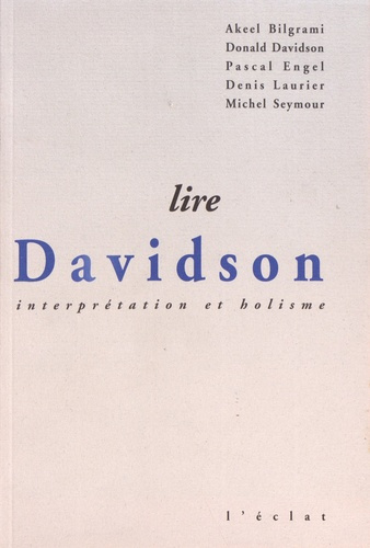 Emprunter Lire Davidson. Interprétation et holisme livre