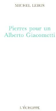 Emprunter Pierres pour un Alberto Giacometti livre