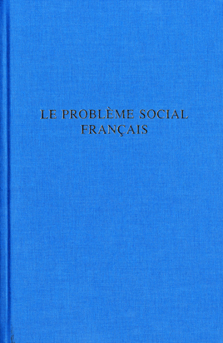 Emprunter Le problème social français. Cours commun général, promotion