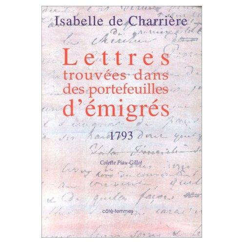 Emprunter LETTRES TROUVEES DANS DES PORTEFEUILLES D'EMIGRES 1793 livre