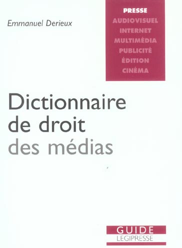 Emprunter Dictionnaire du droit des médias livre