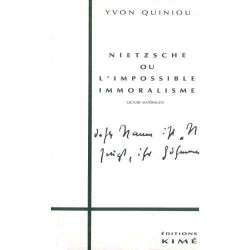 Emprunter Nietzsche ou L'impossible immoralisme. Lecture matérialiste livre