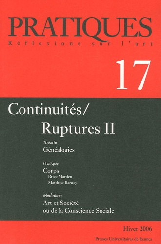 Emprunter Pratiques N° 17, Hiver 2006 : Continuités/Ruptures. Tome 2 livre
