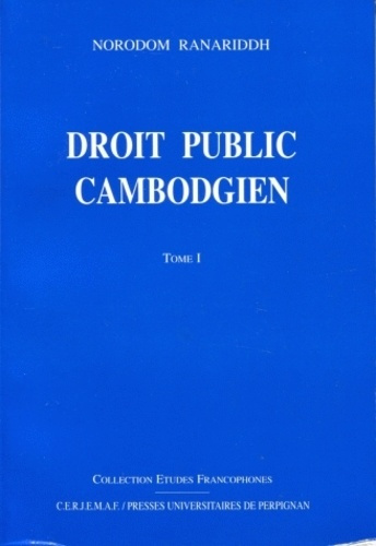 Emprunter Droit public cambodgien. Tome 1 livre