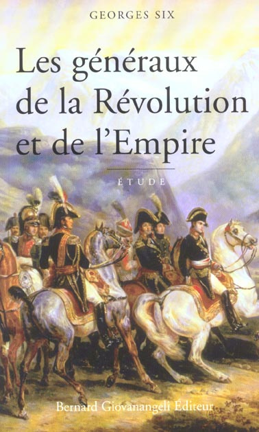 Emprunter Les généraux de la Révolution et de l'Empire livre