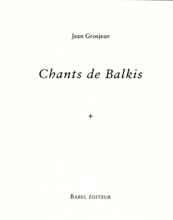 Emprunter CHANTS DE BALKIS livre