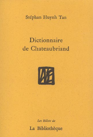 Emprunter Dictionnaire de Chateaubriand livre
