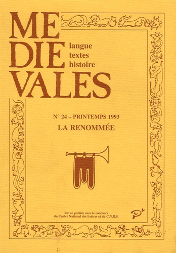 Emprunter Médiévales N° 24, Printemps 1993 : La renommée livre