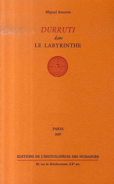 Emprunter Durruti dans le labyrinthe livre