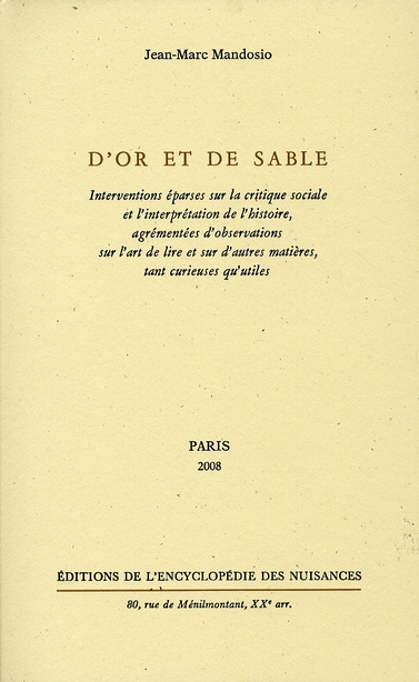 Emprunter D'or et de sable livre