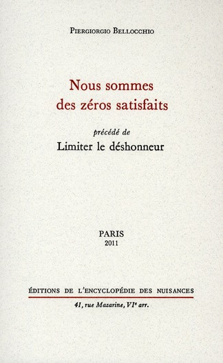 Emprunter Nous sommes des zéros satisfaits livre