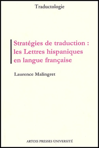 Emprunter Stratégies de traduction : les lettres hispaniques en langue française livre