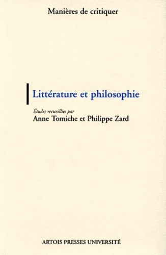 Emprunter Littérature et philosophie livre
