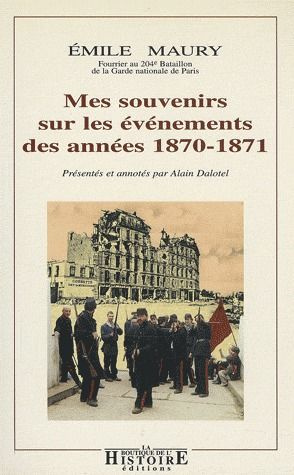 Emprunter Mes souvenirs sur les événements des années 1870-1871 livre