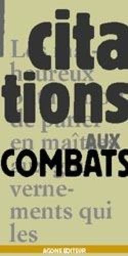 Emprunter Citations au Combat livre