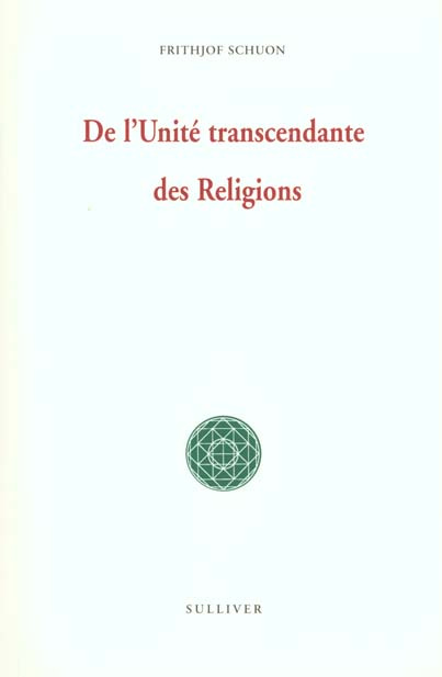 Emprunter De l'unité transcendante des religions livre