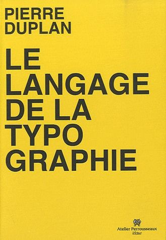 Emprunter Le langage de la typographie livre
