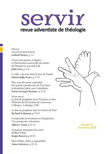Emprunter Servir - Revue adventiste de théologie N° 3, automne 2018 livre