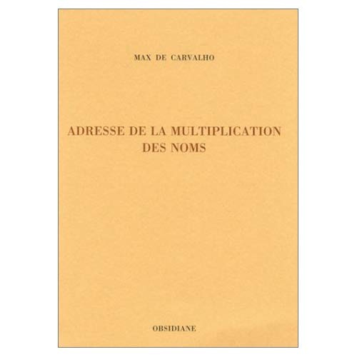 Emprunter Adresse de la multiplication des noms livre
