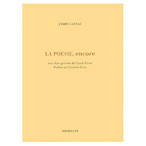 Emprunter La poésie, encore livre