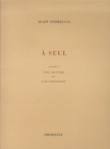 Emprunter A seul précédé d'Une lecture livre