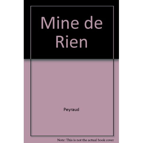 Emprunter MINE DE RIEN livre