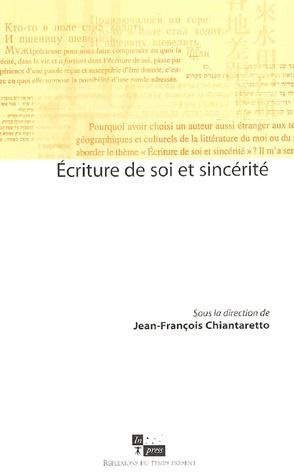 Emprunter Ecriture de soi et sincérité livre