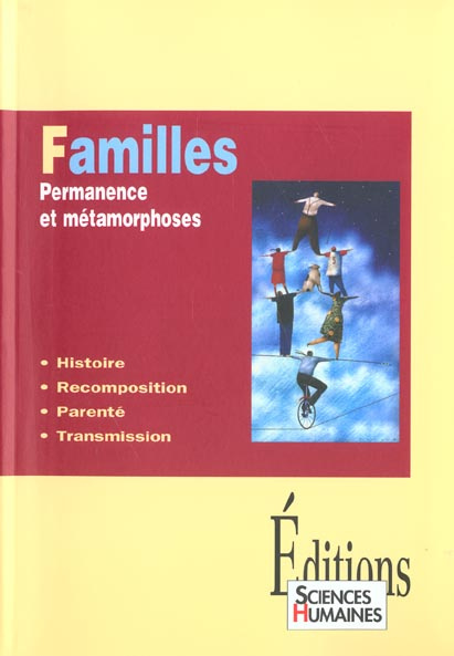 Emprunter Familles. Permanence et métamorphoses livre