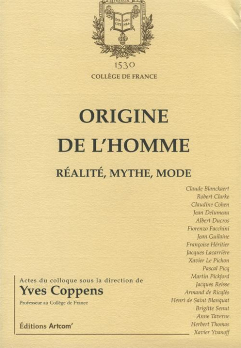 Emprunter Origine de l'homme : réalité, mythe, mode livre