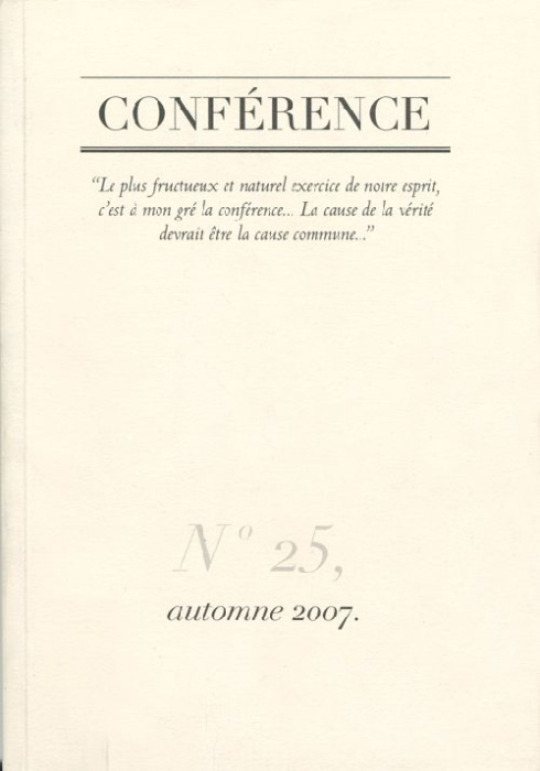Emprunter Conference N°25. L'Usage du Temps I livre