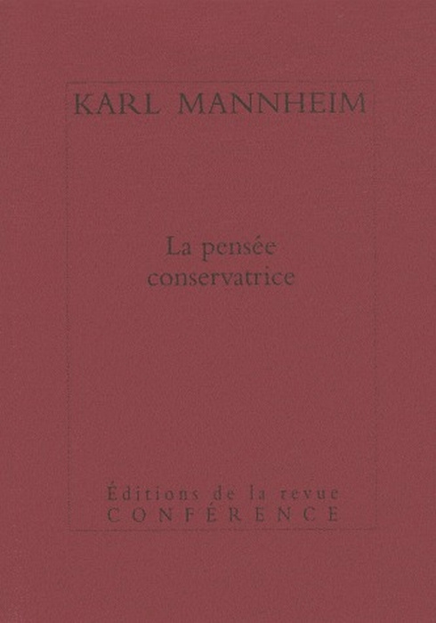 Emprunter La pensée conservatrice livre
