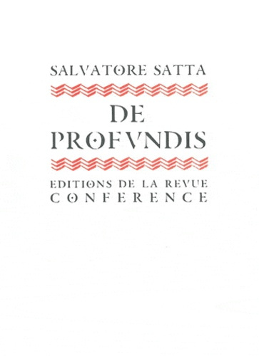 Emprunter De Profundis livre