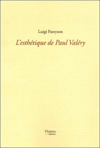 Emprunter L'esthétique de Paul Valéry livre
